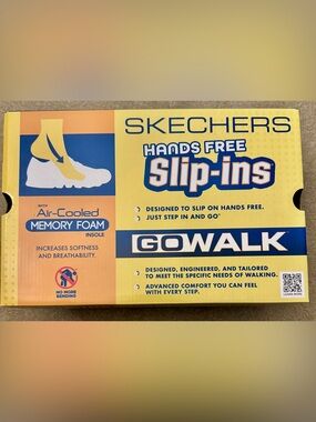 Skechers Walk-Flex Slip-On Sneaker in Navy and White